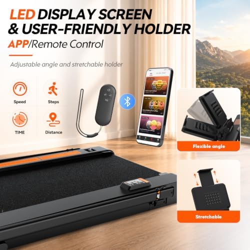Mahrole Walking Pad with Vibration Plate and Handle Bar,Foldable Treadmill - Image 5