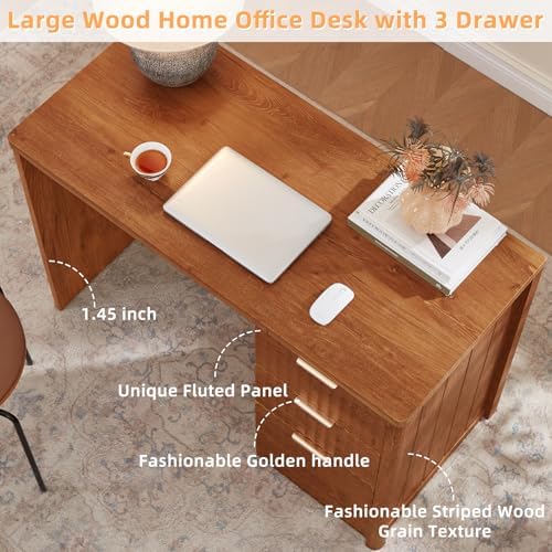 LEYAOYAO Office Desk 48" with 3 Drawers Storage File Cabinet - Image 6