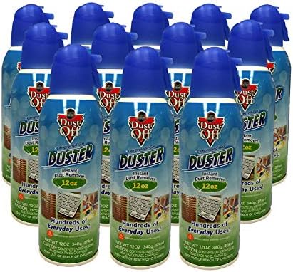 Dust-Off Falcon Professional Electronics Compressed Air Duster, 12 oz. cans, 12 Packs by Unknown