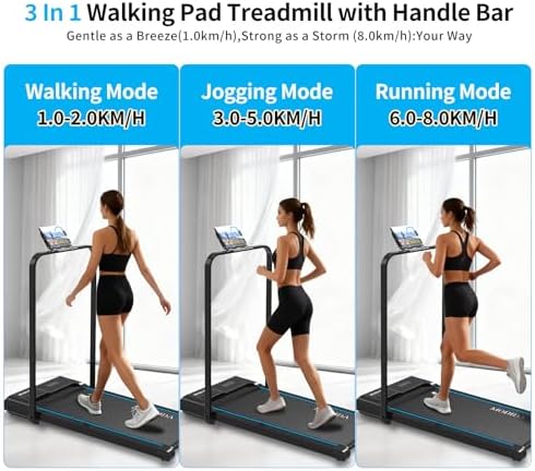 3 in 1 Under Desk Treadmill with Incline Walking Pad for Home & Office - Image 4