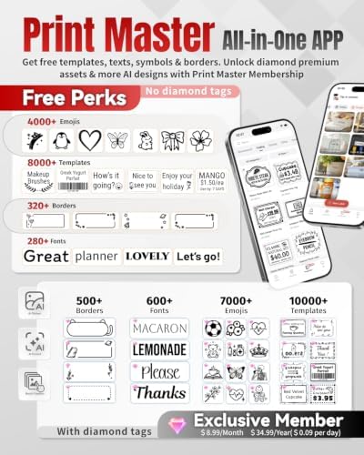 Phomemo Label Maker,M220 Label Printer, Bluetooth Label Maker Machine - Image 2