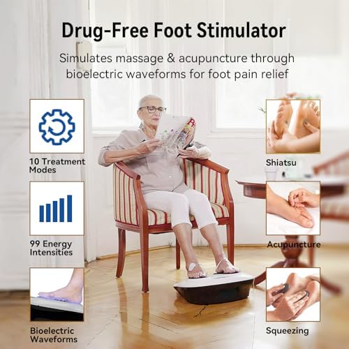 FIT KING Neuropathy Pain Relief for Feet Massager, EMS TENS Foot Stimulator - Image 3