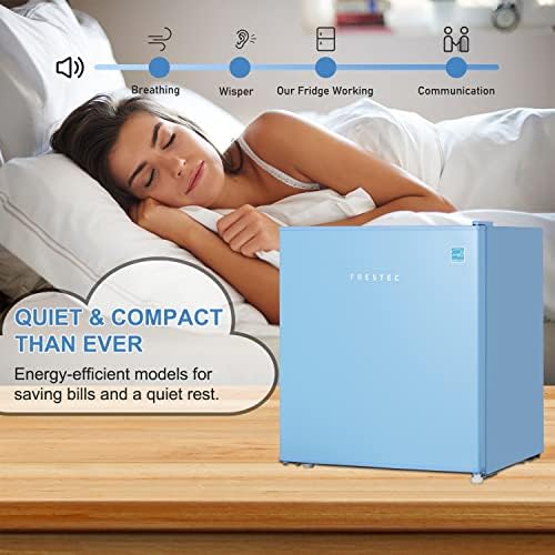 1.6 Cu' Mini Refrigerator, Small Refrigerator, Mini Fridge with Freezer, Compact Refrigerator, Blue (FR 160 BLUE) - Image 5