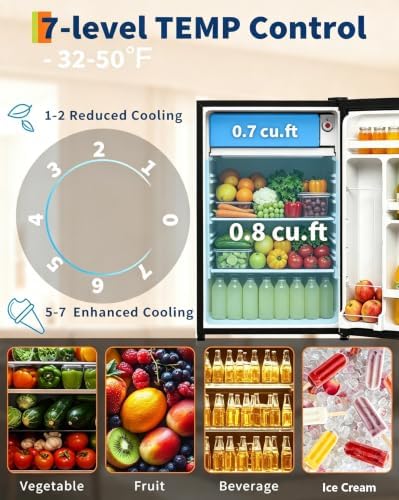 4.5 Cu.Ft Mini Fridge with Freezer, Large Cpacity & Energy-efficient System - Image 3