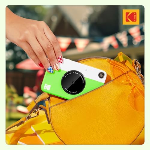 KODAK Printomatic Full-Color Instant Print Digital Camera, Zink 2x3" (5.1x7.5 cm) Sticky-Back Photo Paper, 5MP, Portable, Creative Fun Gift for Birthday, Christmas, Holiday, Green - Image 6