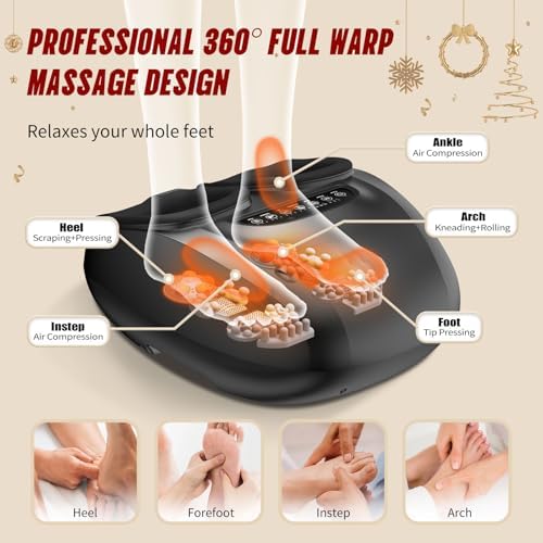Shiatsu Foot Massager Machine with Heat and Deep Kneading - Image 4