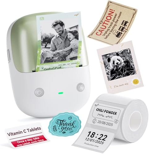 NIIMBOT B2 PRO Label Maker, 300DPI HD Thermal Photo Label Printer, Green by NIIMBOT%C2%AE