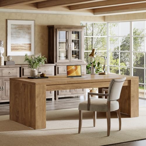 Tribesigns 70.9-Inch Executive Desk with Double Pedestal Legs - Image 6