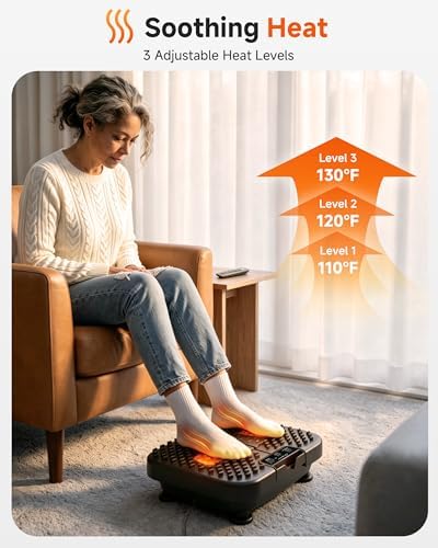 Snailax Vibration Foot Massager with Heat, Remote Control for Tired Feet - Image 3