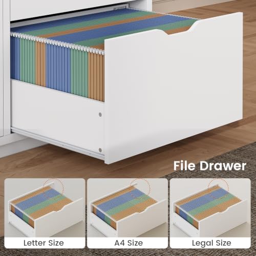 SEDETA 77.1" Executive Large Electric Standing Desk, White - Image 5