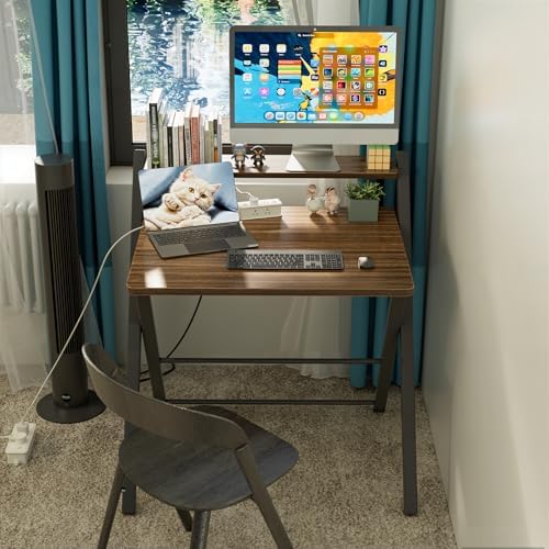 GreenForest Folding Desk No Assembly, Sturdy Computer Desk for Small Spaces - Image 2