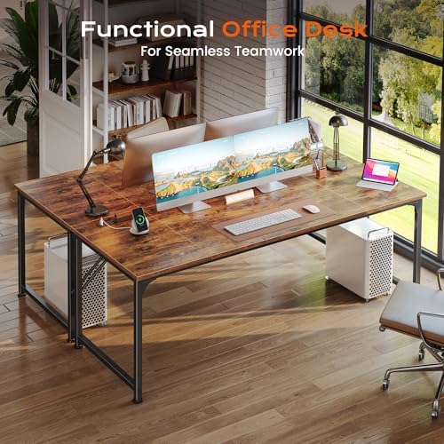 PRAISUN 63 X 30 Inch Extra Deep Desk with Power Outlets - Image 7