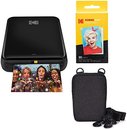 KODAK Step Wireless Mobile Photo Mini Printer (Black) Go Bundle by Unknown