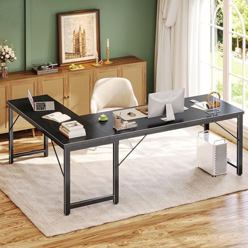Huuger 63 Inch L Shaped Desk with 0.95 Inch Thicker Desktop - Image 7