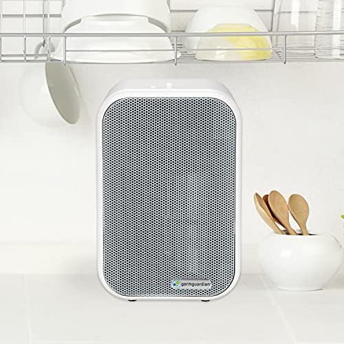 GermGuardian 4-In-1 Tabletop HEPA Air Purifier for Home with HEPA PURE Air Filter, UV-C Light & Odor Reduction, Zero Ozone Verified, AC4175W, White - Image 7