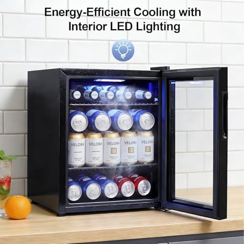 Mini Beverage Refrigerator Cooler -Small Beverage Fridge 1.4cu.ft - Image 6