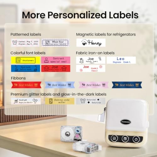 Ribbon Printer, Phomemo P15 Mini Bluetooth Portable Label Maker Machine - Image 5