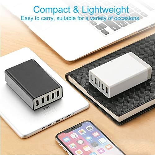 Desktop 5 Port USB Wall Charger 40W 8A, USB Hub Charging Station - Image 5