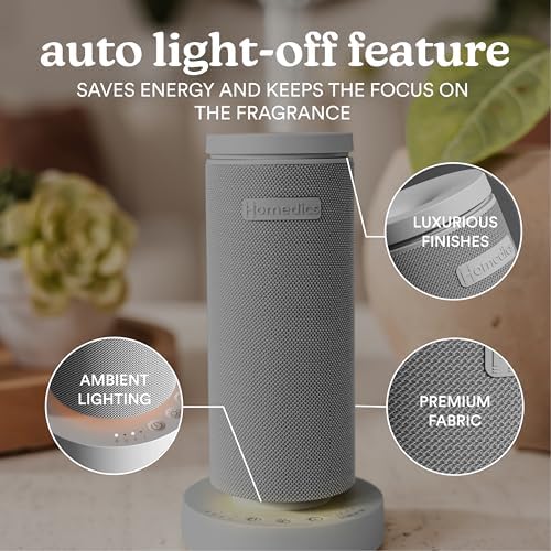 Homedics SereneScent Mini Fabric Rechargeable Waterless Diffuser, Gray - Image 3
