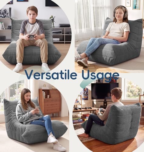 Hobestluk Medium Bean Bag Chairs Lounge Floor Chair BeanBag Couch Togo Sofa - Image 5