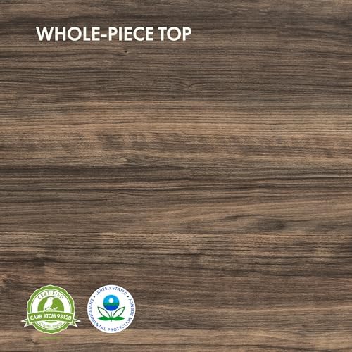FLEXISPOT E6 3-Stage Dual Motor Electric Standing Desk 48 x 30 Sit Stand Up Desk, Holds 220 lbs, Adjustable Height w/Memory Presets, One-Piece Brown Wood Grain Desktop & Black Frame, Ships in 2 Boxes - Image 4