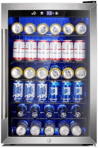 COWSAR 4.4 Cu. Ft. Wine Cooler, 37-Bottle with Lock, 32-61°F by COWSAR