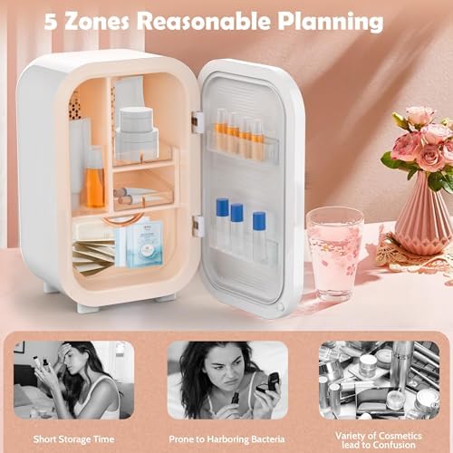 Kikihouse 22L Mini Skincare Fridge, Small Personal Makeup Refrigerator - Image 4