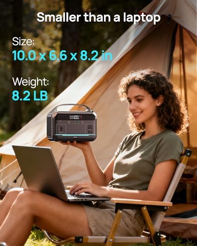 DARAN Portable Power Station, 288Wh LiFePO4 Battery, 350W (600W Peak) Power Bank with AC Outlet, Mini Solar Generator 7-Port Design, 2.1Hrs Fast Charing for Emergency, Hurricane (Solar Optional) - Image 5