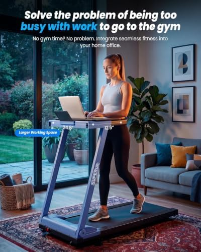 Superun Waking Pad Treadmill with Incline, 3.0HP and 300 LBS Capacity - Image 2