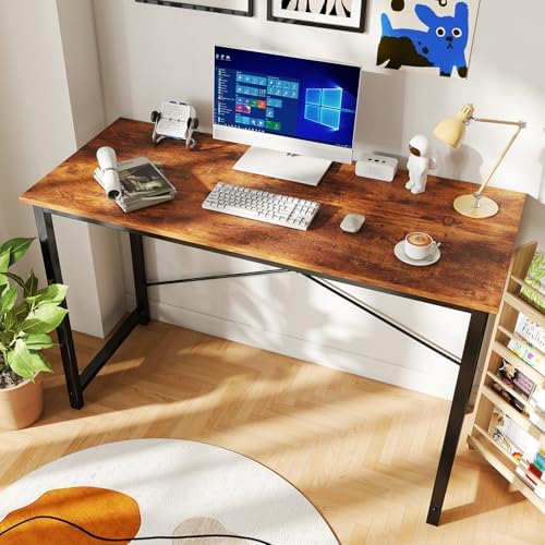 DUMOS 47 Inch Small Computer Desk, Gaming Desks for Home Office Bedroom - Image 2