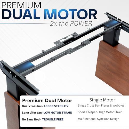 VIVO Walnut 71 x 30 in Executive Standing Desk, DESK-EX7230D - Image 6