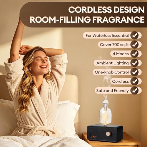 Glass Waterless Essential Oil Diffuser Upgraded, Nebulizing diffusers - Image 2