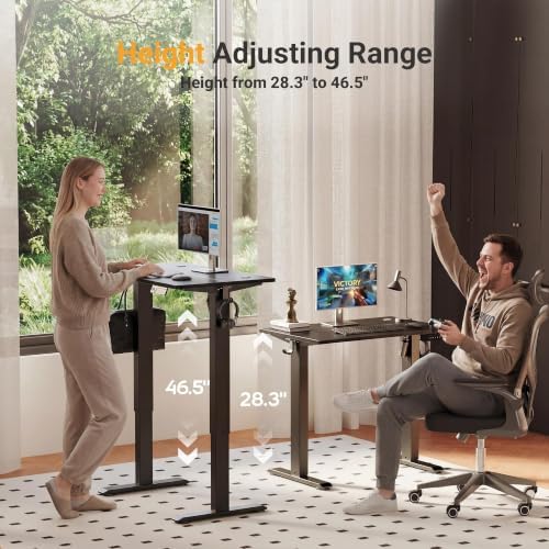 YDN Electric Standing Desk, 40x24 Inch, Black - Image 4