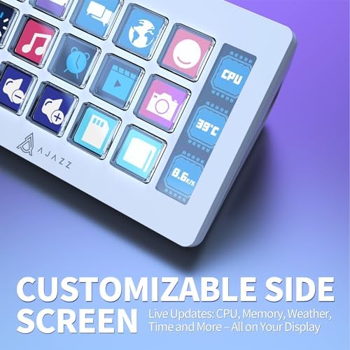 AJAZZ AKP153 Stream Studio Controller Keypad Type-c Wired Keyboard-White - Image 4