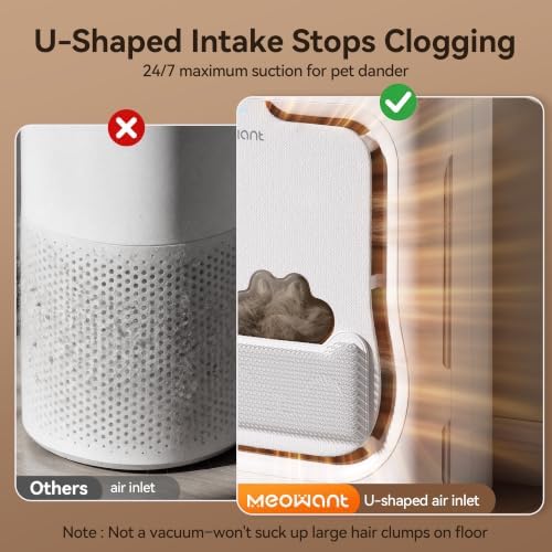 Meowant Air Purifiers for Home Pets, U-Shaped Air Inlet Pet Air Purifier - Image 3