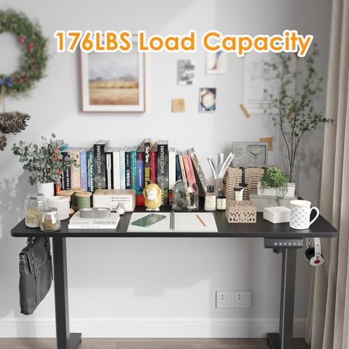 STARY Electric Standing Desk Adjustable Height Sit Stand Home Office Desk with Splice Board - Image 3
