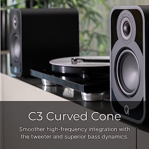 Q Acoustics 5010 Compact Bookshelf Speakers Pair Satin Black - 4.5" - Image 6