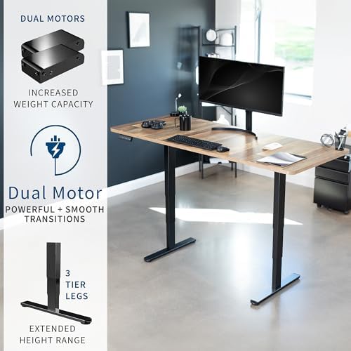 VIVO Reclaimed Wood 71 x 30 in Standing Desk, DESK-KIT-2B7P - Image 4