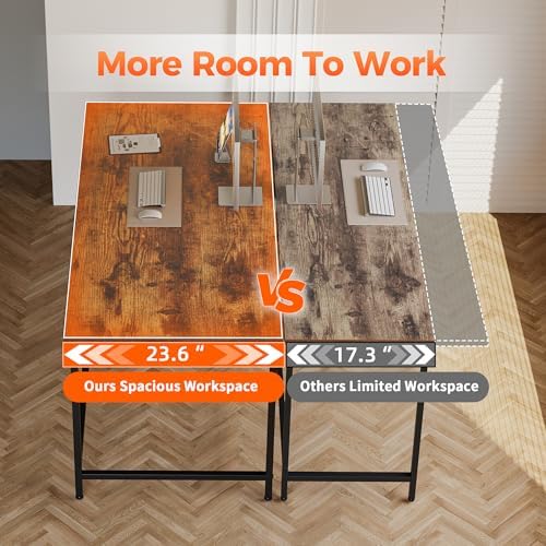 Mericonia 48x24 Inch Computer Desk, 0.6" Thick Small Office Table - Image 6