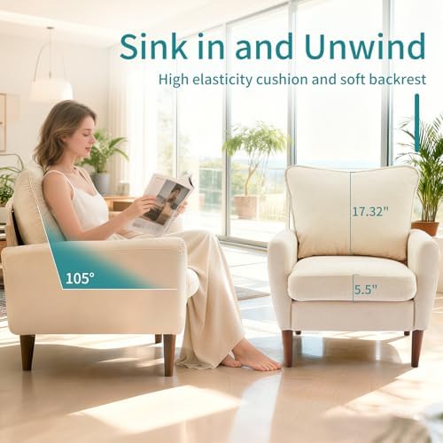 OLIXIS Comfy Accent Chair for Living Room Bedroom and Waiting Room - Image 5