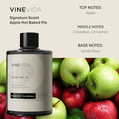 VINEVIDA [16 Fl Oz] Apple Hot Baked Pie Fragrance Oil for Cold Air Diffusers, Essential Oils for Diffuser Oil Refill & Air Freshener Room Spray - Image 2