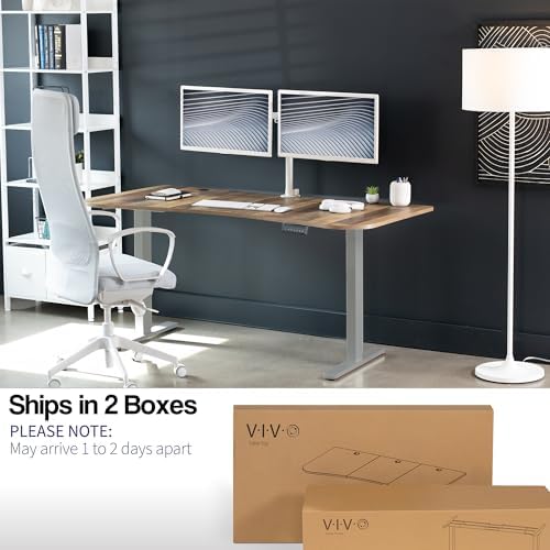 VIVO Reclaimed Wood 60 x 24 in Standing Desk, DESK-KIT-E2G1P - Image 5