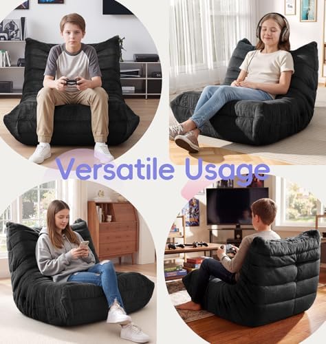 Hobestluk Medium Bean Bag Chairs Lounge Floor Chair BeanBag Couch Togo Sofa - Image 5