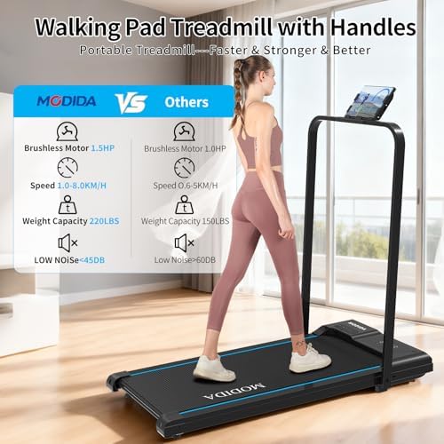 3 in 1 Under Desk Treadmill with Incline Walking Pad for Home & Office - Image 3