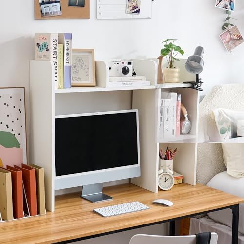 Classic Dorm Desk Bookshelf - White by DormCo