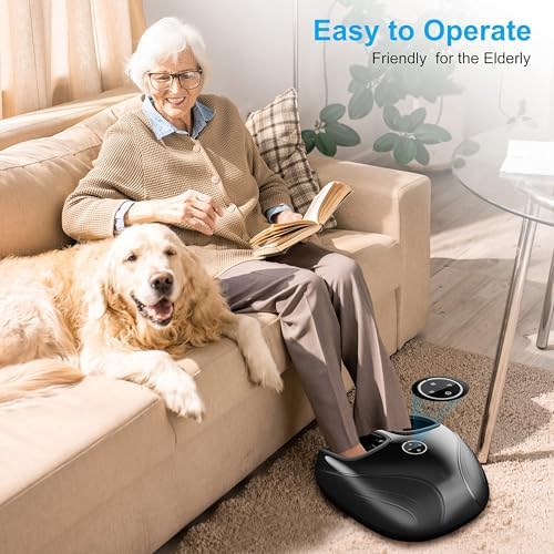 COMFIER Shiatsu Feet Massager Machine,Birthday Gifts for Men&Women,Foot Massager with Heat,Kneading Rolling Compression for Plantar Fasciitis,Neuropathy Fits up to Men Size 12, for Home Office Use - Image 5