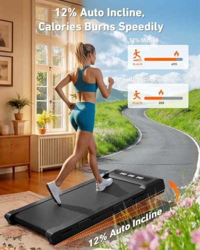 DeerRun Z10 Walking Pad with 12% Auto Incline - Image 2