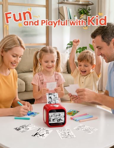 AI Sticker Maker for Kids, Voice‑to‑Sticker Printer Box with Touchscreen - Image 5