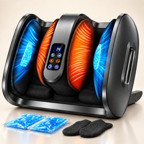 FSA Shiatsu Foot Massager with Heat, HSA Eligible Electric Foot Massager by AEPR