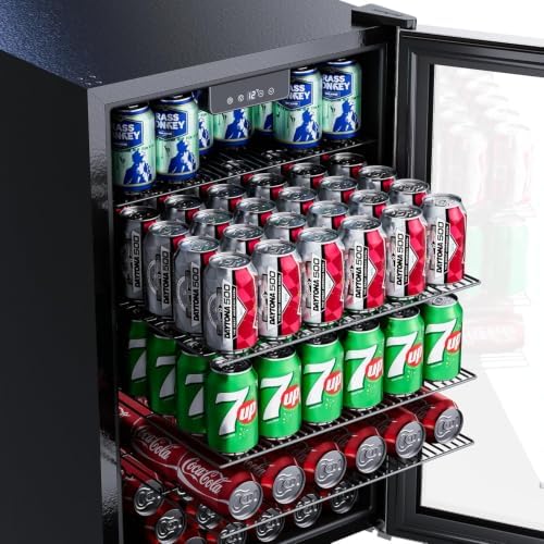 Honeywell Beverage Refrigerator and Cooler, 142 Can Mini Fridge with Glass Door for Soda Beer or Wine for Office or Bar with Adjustable Removable Shelving - Image 7